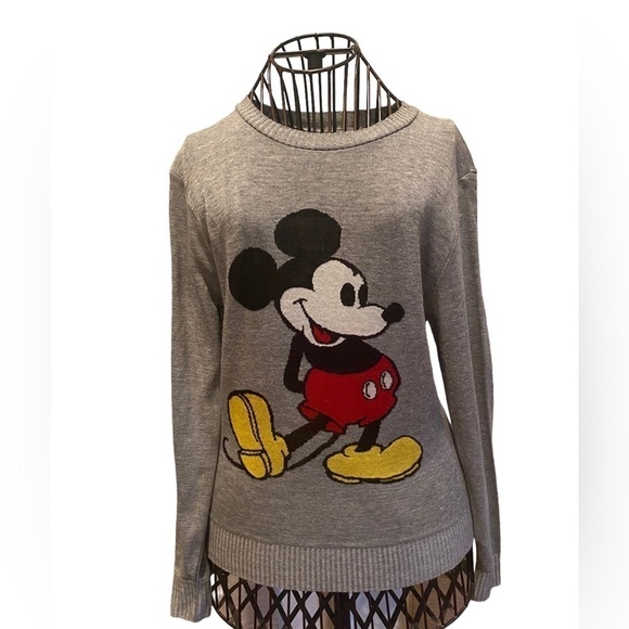 Disney Grey Mickey Mouse sweater - Picture 1 of 8